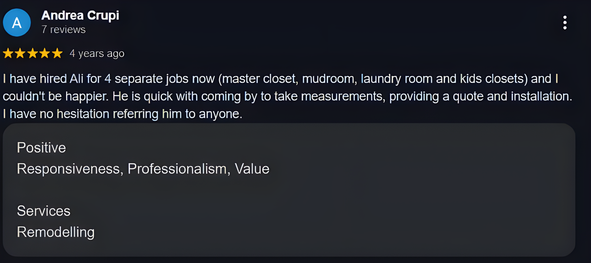 Reach-in closet with storage shelves