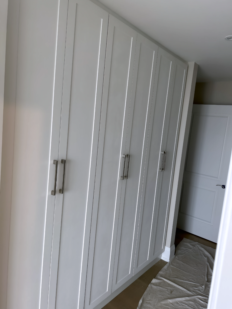 closet unit with open shoe display in GTA