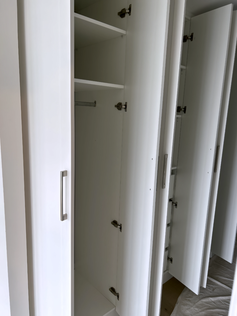 Toronto attic closet system with angled roof