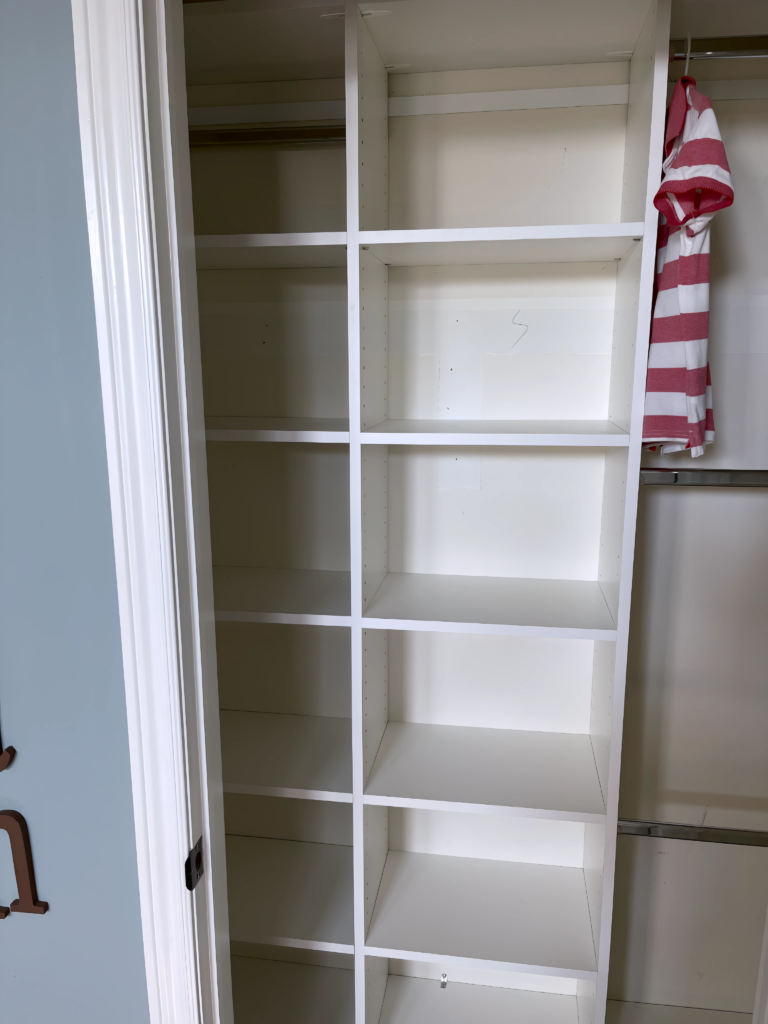 built-in closet drawers with jewelry organizer