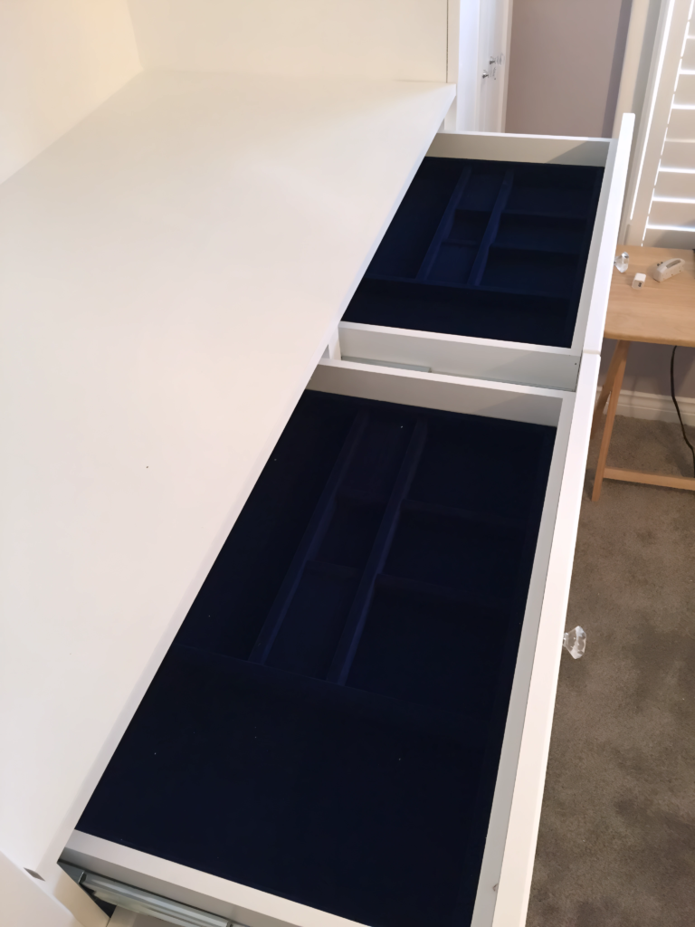 master bedroom closet remodel with dual access