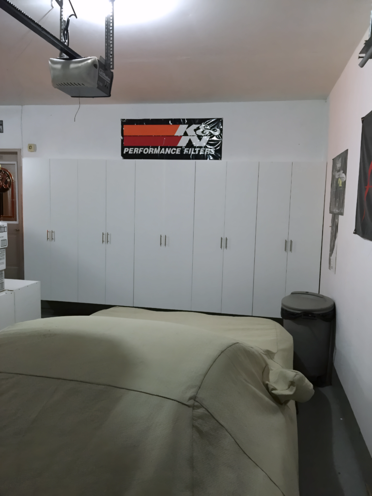 garage storage cabinets and overhead racks Toronto