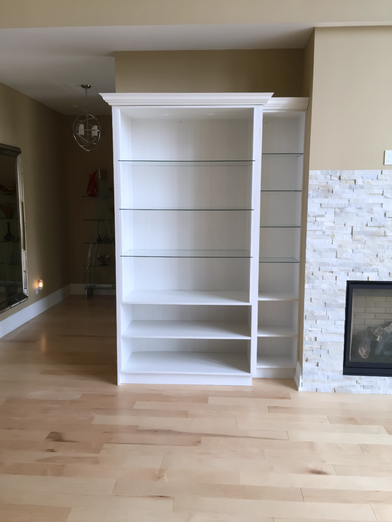 his and hers walk-in wardrobe with storage