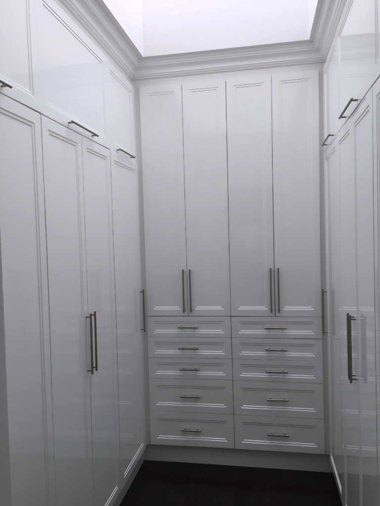 custom built wardrobe with floor-to-ceiling design