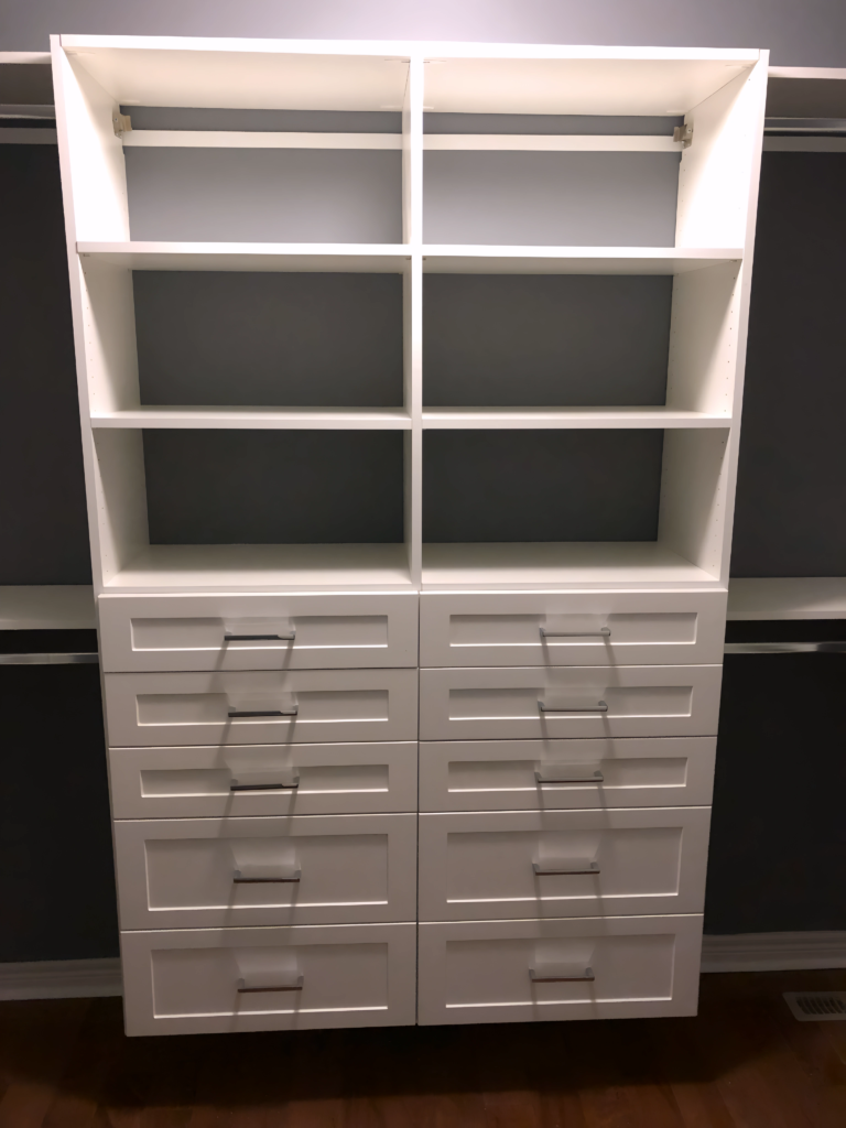 elegant closet wall unit for large spaces