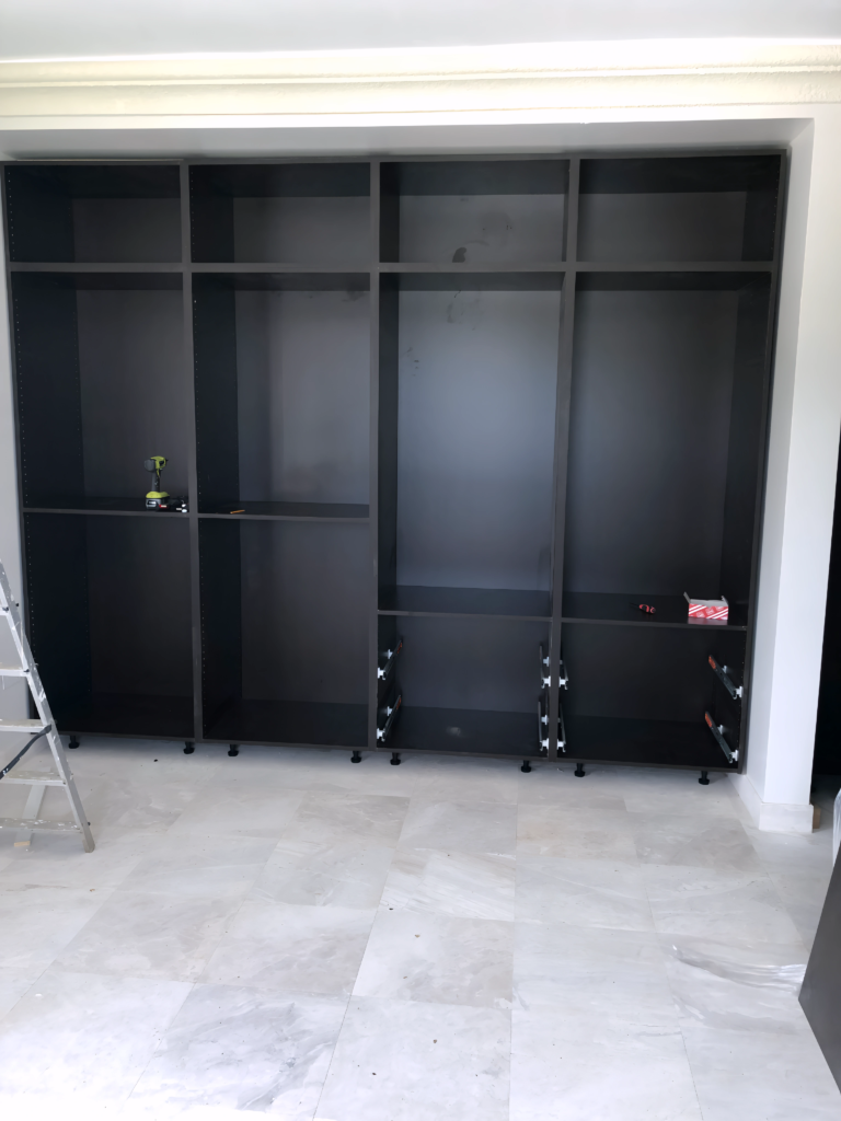 pantry-style closet with multiple shelf levels