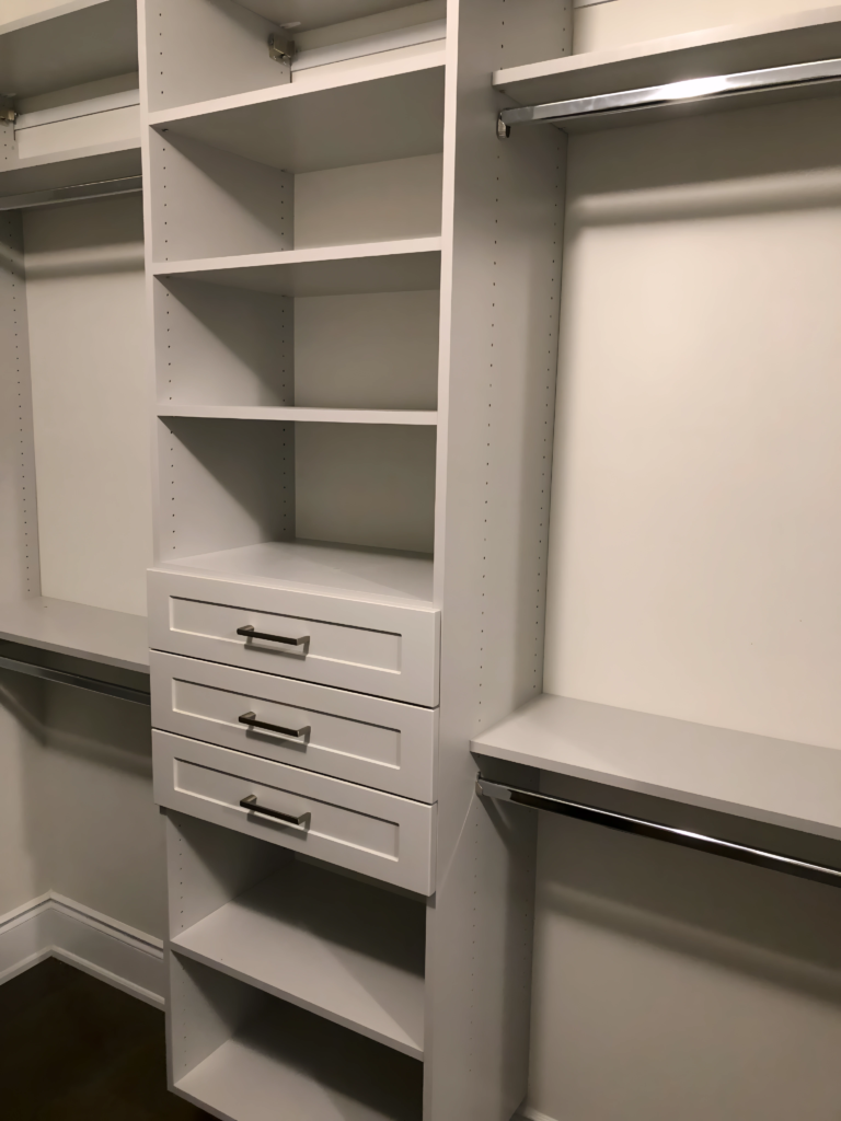 smart space planning for awkward closet layout
